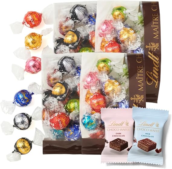 Lindt Official Lindt Chocolate Linddor, Assorted, Grandparents Day, Gift, Classic Flavor, Adult Rich, 68 Pieces