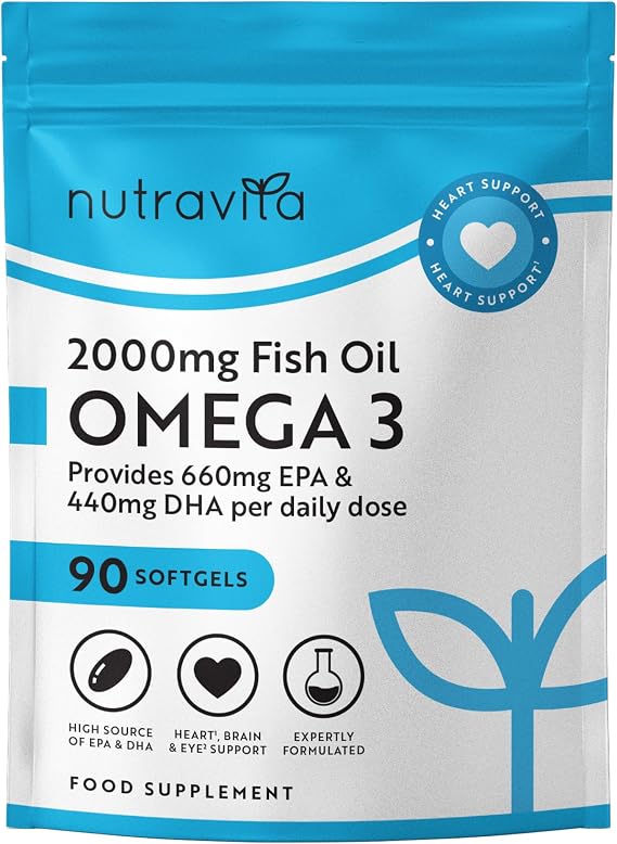 Nutravita 2000mg High Strength Omega 3 Capsules - Which? Best Buy