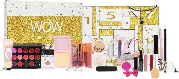 Christmas Countdown Calendar 24-Day Advent Eyeshadow Makeup