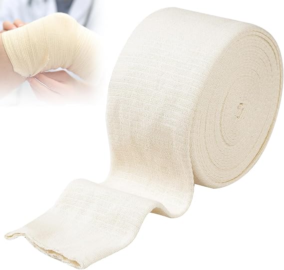 Elasticated Tubular Bandage Comfort Support Bandage Washable Sprain Bandages Stockinette Sleeve for Arm Legs Knees 6.5cm x 5m