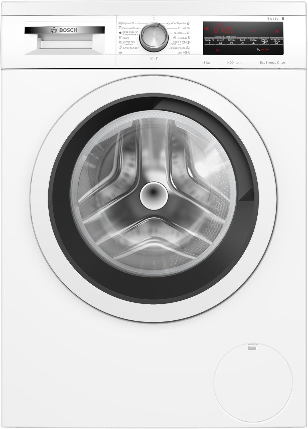 Bosch Washing Machine, Free Installation, 8 kg, Series 6, EcoSilence, White, WUU28T63ES [Energy Class A]