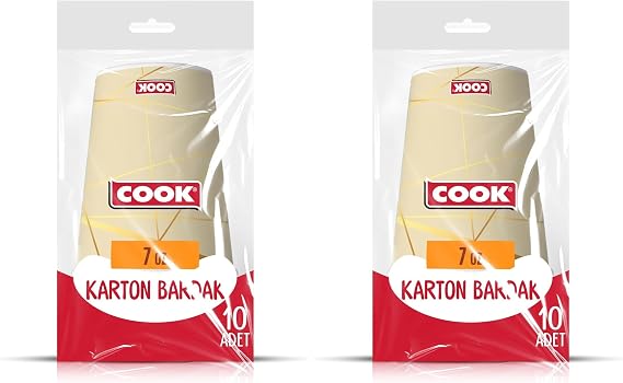 Cook Kağıt Bardak 7 oz 10'lu (2 paketi)