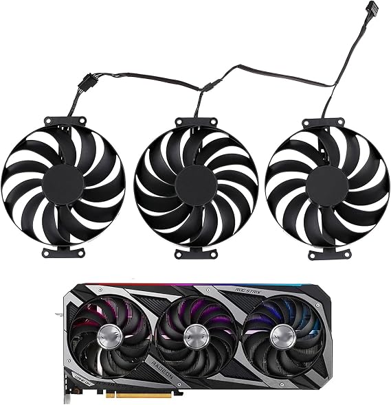 ASUS ROG Strix GeForce RTX 3060 Ti 3070 3080 3090 Ti Grafik Ekran Kartı CF1010U12S T129215BU için 95MM T129215SU Soğutma Fanı Değiştirme (FAN-A)
