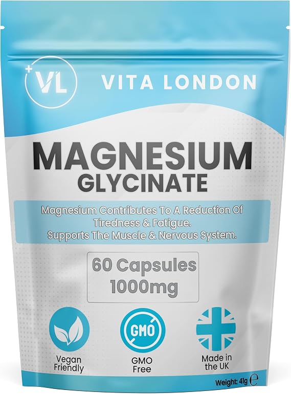 Vita London Magnesium Glycinate 1000mg, 60 Capsules