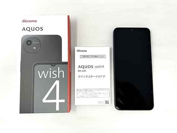 SIM-free AQUOS wish4 SH-52E Black docomo model SIM-free