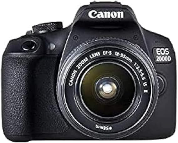 Canon EOS 2000D 18-55 IS See Camera, Black