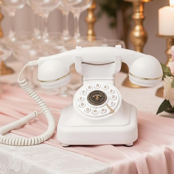 Audio Guest Book Wedding Phone, Retro Guestbook Phone Record Voice Messages