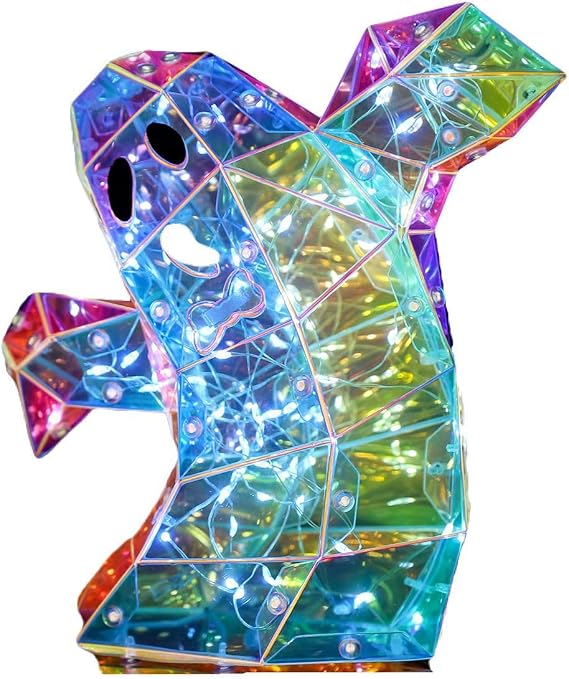 Ghost Halloween Decor Funny 3D Colorful Tablecenterpiece for Valentine's Day Porch Christmas Anniversaries Living Room