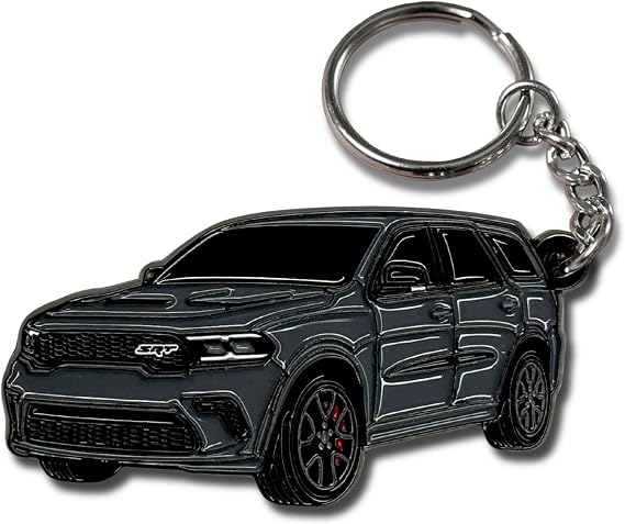 Dodge Durango メタルキーチェーン – 公式ライセンスアクセサリーキーチェーン クールなギフト メンズ レディース RT SRT ギフト