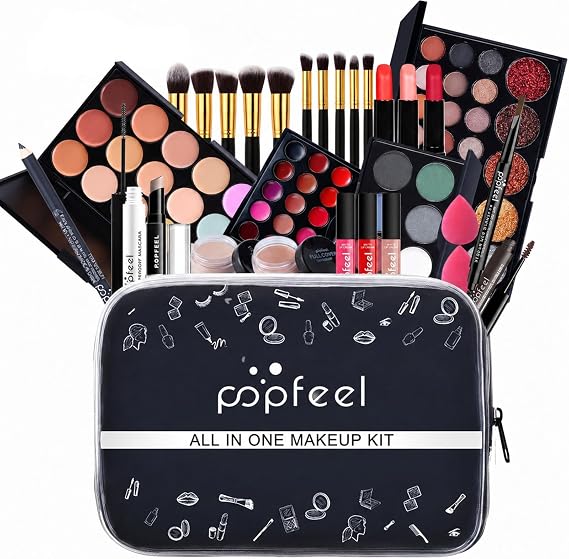 Professional Makeup Set, RoseFlower Premium Beauty Cosmetics Kit with Concealers Eyeshadow Palette Foundation Powder Lip Gloss Blush Makeup Brush, Makeup Box for Women/girls/Teenagers #4
