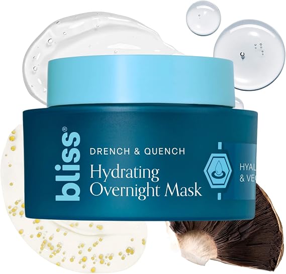 Bliss Drench & Quench Overnight Collagen Hydrating Hyaluronic Acid Mask