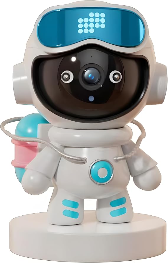 Akıllı Robot IP Kamera 2MP 1080P WiFi PTZ 360° Hareket Takipli Gece Görüşlü Ev ve Bebek Güvenlik Kamerası, 2.4GHz, SD Kart & Bulut Destekli, Çift Yönlü Ses