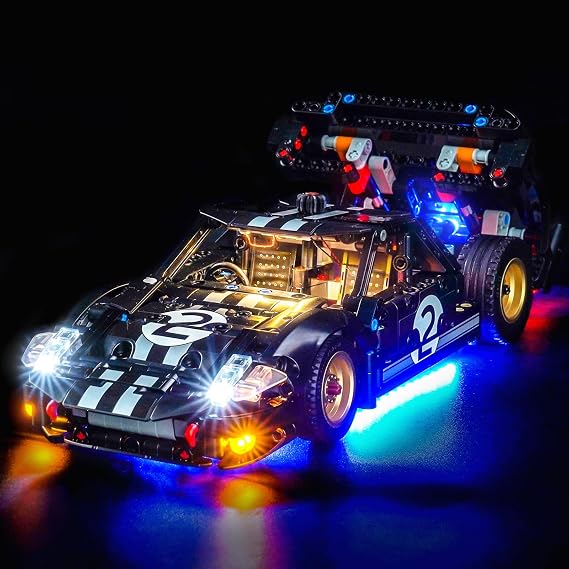 LocoLee Light Set Compatible with Lego 42223 1966 Ford GT40 MKII Race Car