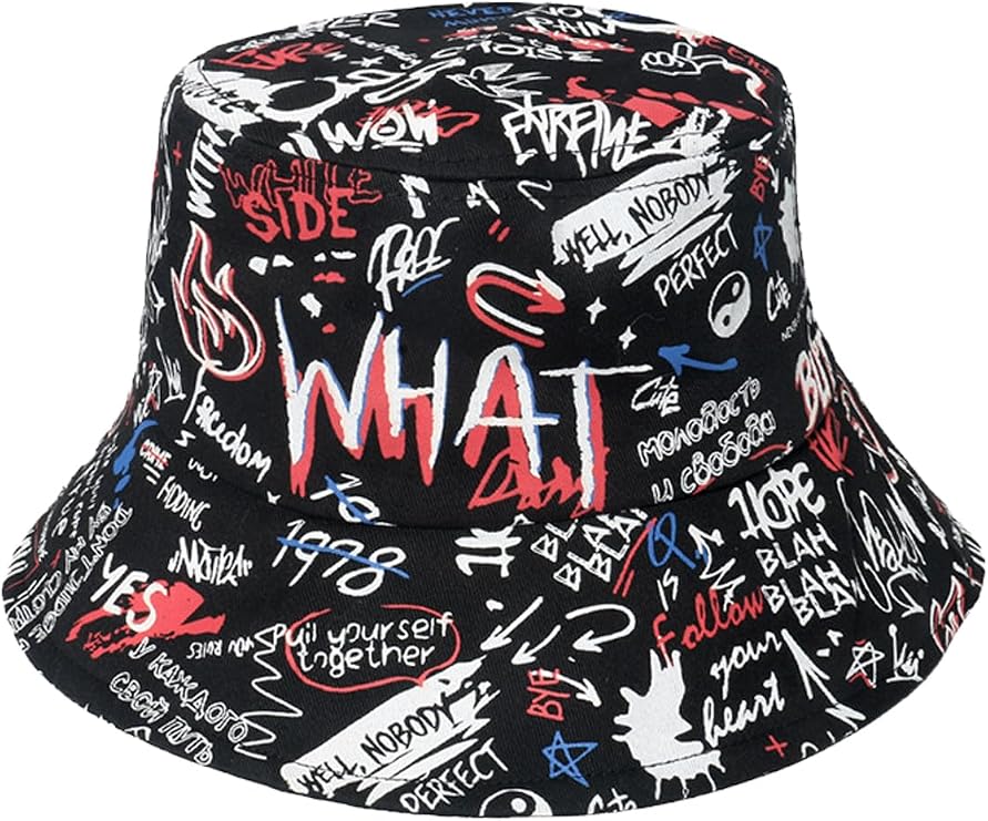 Packable Reversible Printed Bucket Hat Unisex for Women Beach Fisherman Cap