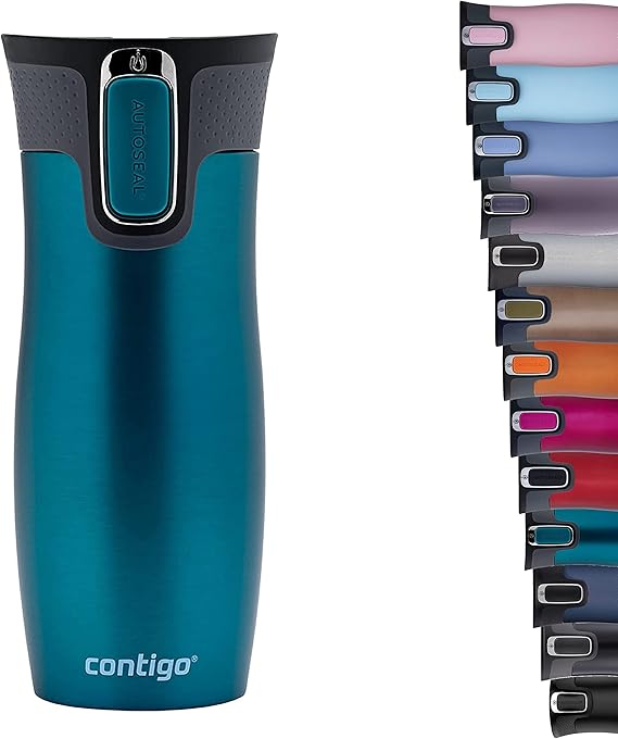 Contigo Thermobecher West Loop Autoseal Edelstahl Isolierbecher Reisebecher Kaffebecher to Go auslaufsicher