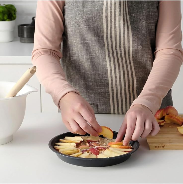 Cook-Lab 24 Cm Siyah Emaye Kaplı Kek Ve Tart Kalıbı Siyah