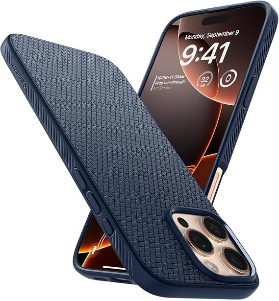 Spigen Liquid Air Case for iPhone 16 Pro Max - Navy Blue
