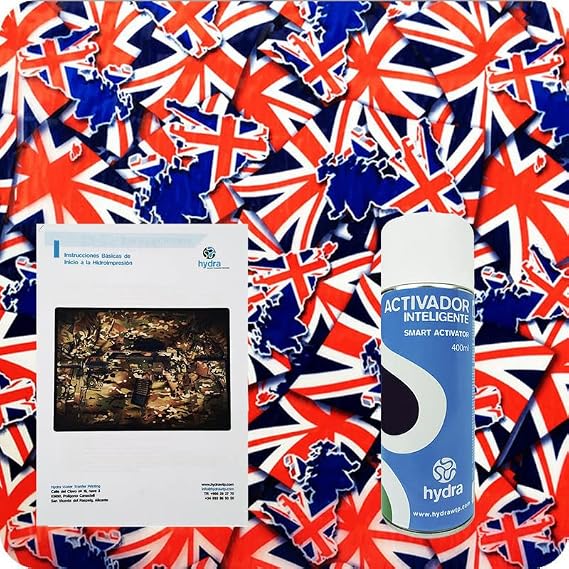 BASIC Hydro Dipping Kit Hydro dip Kit Hydrographics Kit : 1 SMART Water Transfer Printing Activator Spray 400 ml + Basic User`s Guide + Hydrographic film. Size: Width: 3' 3". Lenght: 3' 3" (HOT-064)