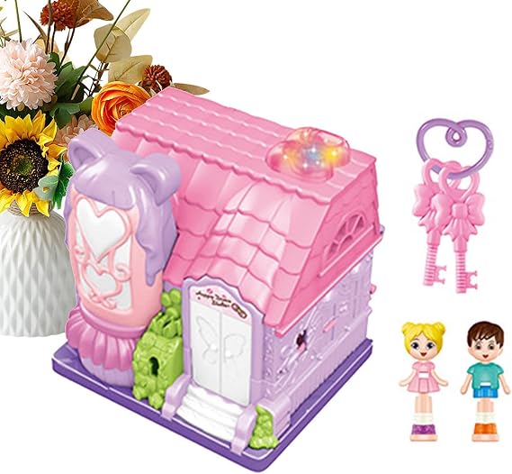 Doll Houses Small Toy Villa with Light and Music
