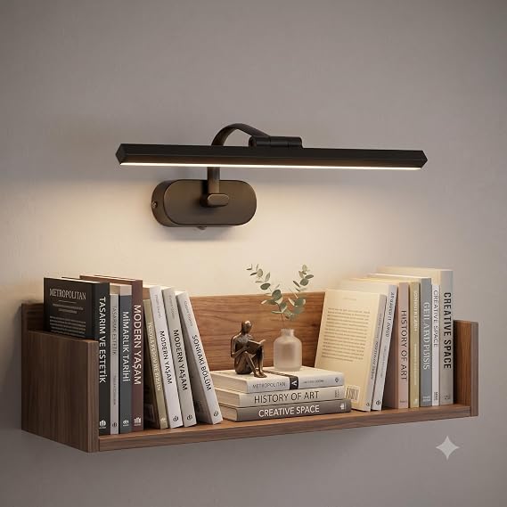 Cata CT-5212 Siyah Kasa 7W LED'li Kuğu Aplik, Günışığı Modern Dekoratif Duvar Lambası [Enerji Sınıfı A]