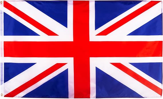 Union Jack Flag Large British Flags 5x3ft Double-Sided Polyester, Brass Grommets for British Decorations, World Cup Football Parties, Sports Games Events, Outdoor & Indoor Use Big United Kingdom Flag