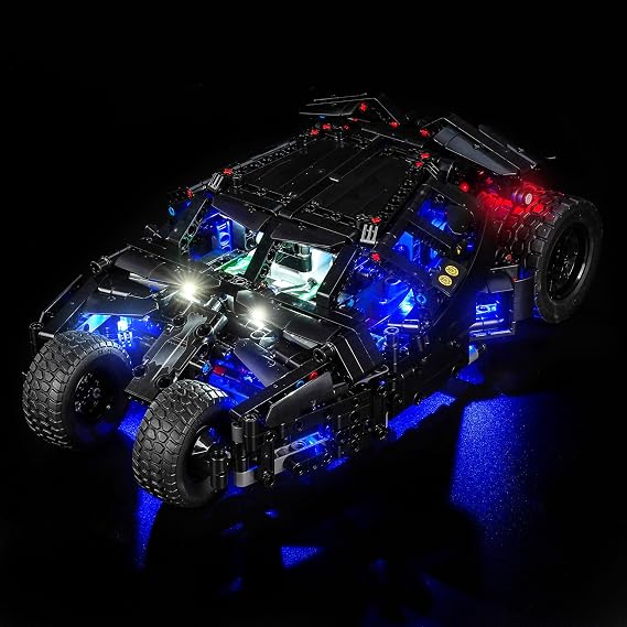 LocoLee RCライトキット レゴバットモービルタンブラー42239と互換性があります - 実際のモデルのみのライトではなく、ディスプレイコレクター用レゴ42239用LED照明アクセサリー