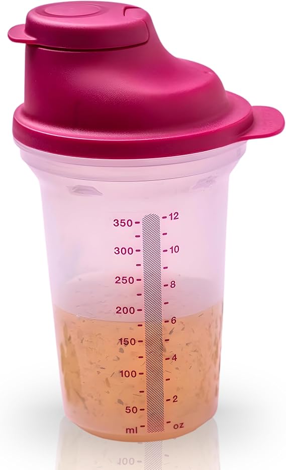 Tupperware Pişirme Mix-Fix küçük 350 ml böğürtlen koyu lila D214 Shaky mutfak yardımcısı Shake It
