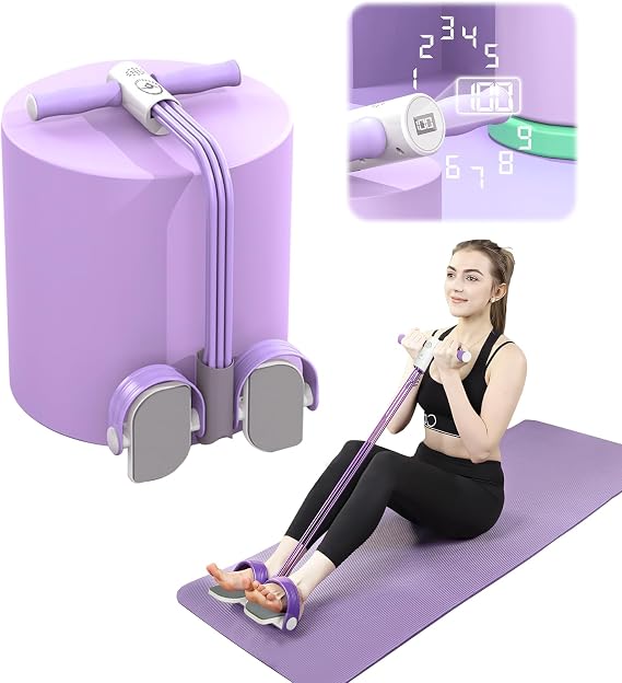 Multifunctional Pedal Puller Resistance Rope - Gym Bands Resistance, 6 Tubes Ankle Resistance Bands with Handle, Home Gym/Pilates/Workout Equipment Accessories for Women Fitness