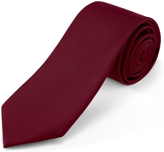 JUNMEISI Black Ties For Men Solid Pure Color Tie 3.15" (8CM) Formal Necktie for Men in Gift Box