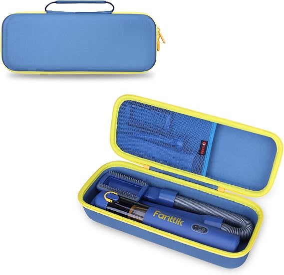 XANAD Hard Case Compatible with Fanttik Fantik Slim V8 APEX / v8 Mate and Slim V10 APEX / v10 Mate Car Vacuum, Blue