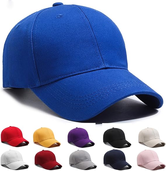 Unisex Adjustable Baseball Cap, Men's Baseball Caps for Lockup Adj Cap with Visor and Adjustable Closure, 100% Cotton, for Casual Running Baseball Tennis Golf