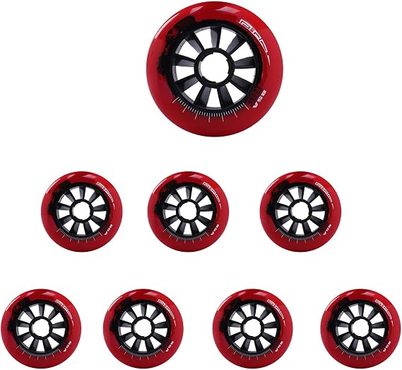 Inline Skates Wheels 8 Pack 90mm 100mm 110mm 85A for Inline Speed Skates Indoor Outdoor Asphalt Street Durable Racing Rodas Good