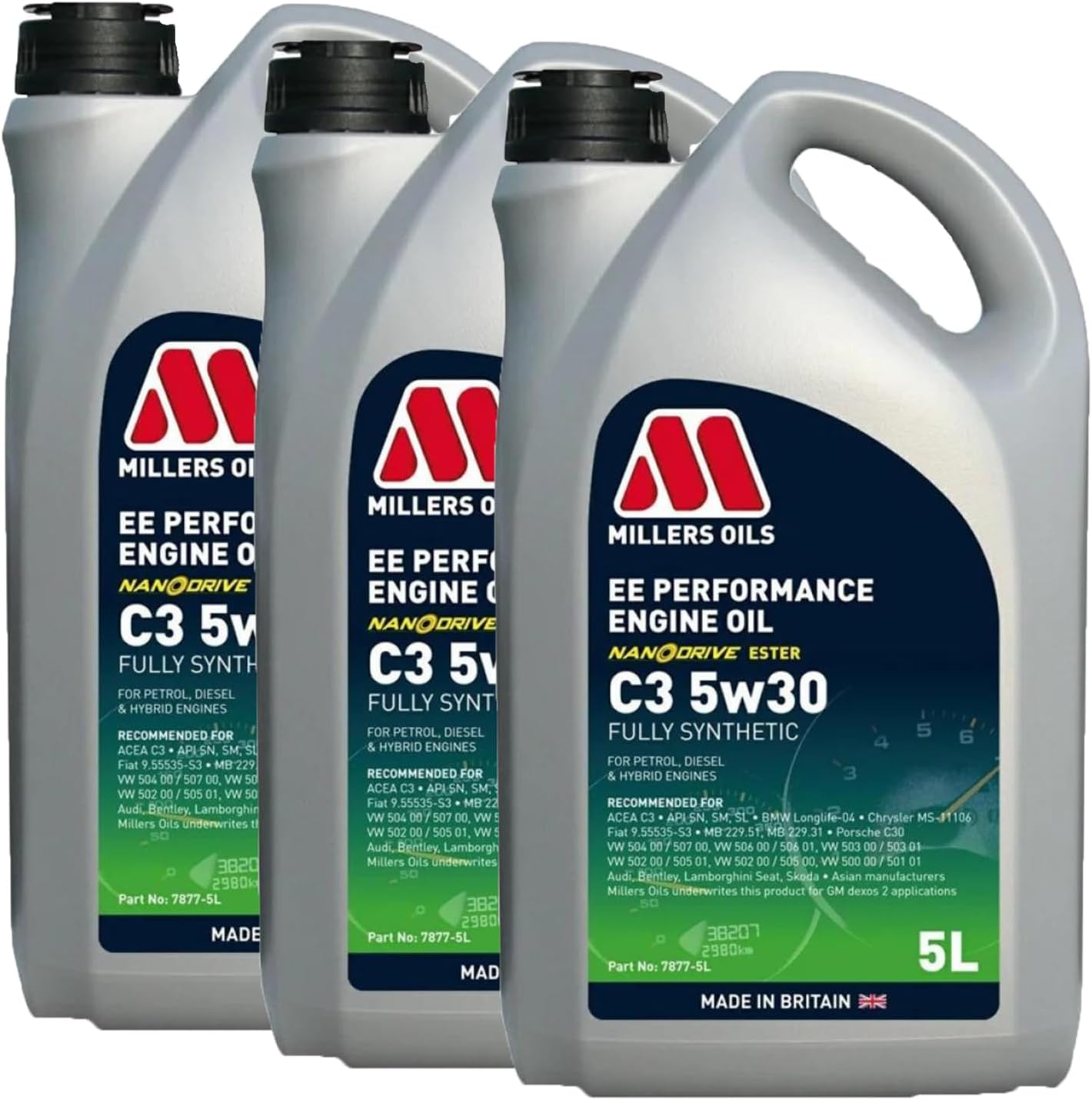 EE Performance C3 5w-30 5w30 Fully Synthetic Engine Oil 3x5L