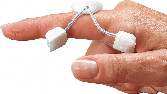 Roylan Sof-Stretch Finger Extension Splint White, Ideal for Daily Management of Joint Stiffness and Injuries - Large (8.9cm), White