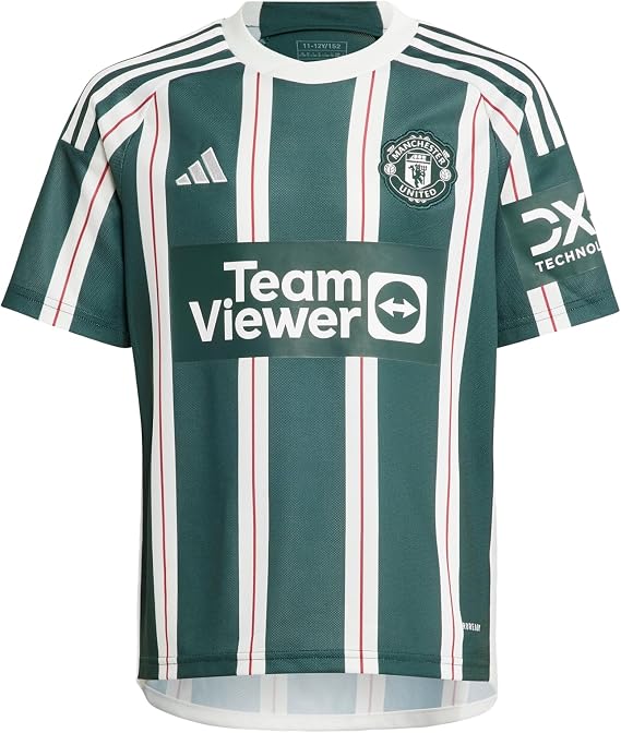 adidas Boy's Away 23/24 Manchester United Fc Short Sleeve Football Jersey