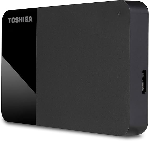 Toshiba 4TB Canvio Ready - taşınabilir harici 2,5 inç sabit disk, SuperSpeed USB 3.2 Gen 1, Microsoft Windows 7, 8 ve 10 ile uyumlu, siyah (HDTB410EK3AA)