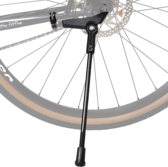 MINOURA SL-30 Bicycle Aluminum Single Stand, Smart Leg Stand, Kickstand for Attaching to Bikes with Disc Brakes