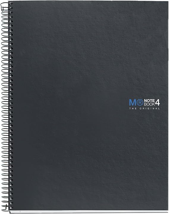 Basicos MR 2107 – Notebook 4 Colours Graphite A4 160 Sheets Squared Paper