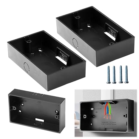2 Gang Surface Mount Back Box Pattress