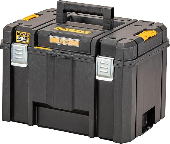 DEWALT DWST83346-1 - VI TSTAK Deep Tool Box, Volume 44 Litres, Can be Combined with Other TSTAK Boxes, IP54