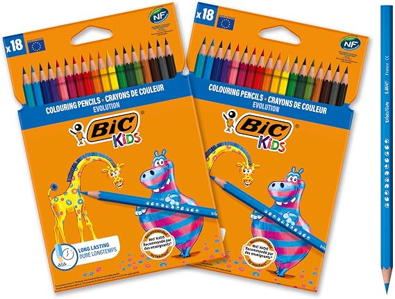 BIC 962701 Evolution Ecolutions Colouring Pencil - Multi-Colour