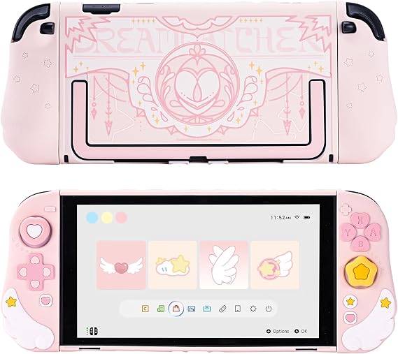GeekShare Switch 2 Cover, Compatible with Switch 2025, Switch2, PC + TPU, joy con, Full Protection, Thin, Anti-Scratch, Dirt Resistant, Shockproof, Easy to Remove Includes 2 Stick Covers - Star Story