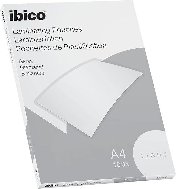 Ibico 627308 Laminating Wallets A4 80 Micron Light 100