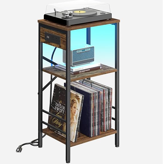Asgolion Record Player Stand and End Table UJ02HFCP01