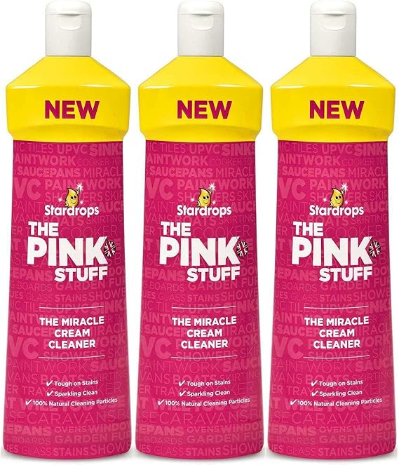 Pink Stuff The Pink Stuff Stardrops Cleansing Cream, Pack of 3 x 500 ml