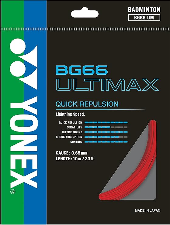 Yonex BG 66 Badminto String Set - RED