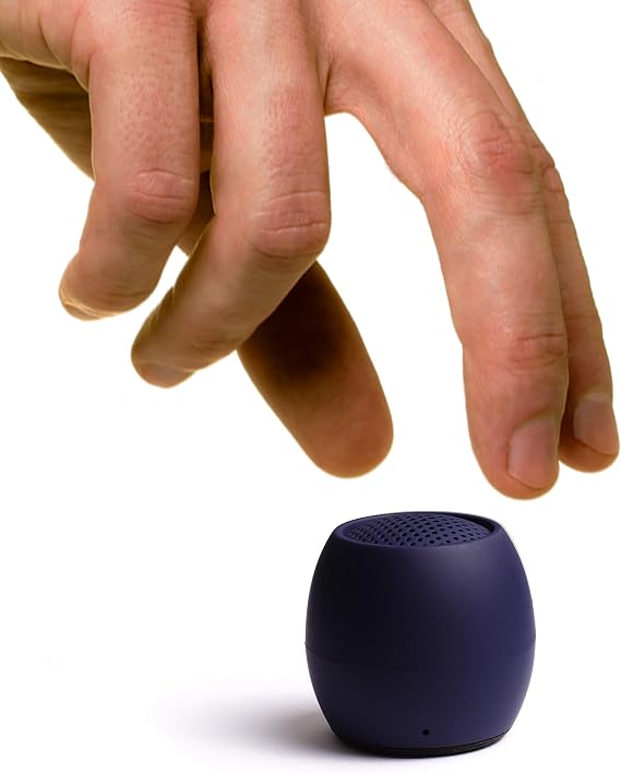 Boompods Zero Mini Bluetooth Speaker - Small Portable Speakers, Navy Blue
