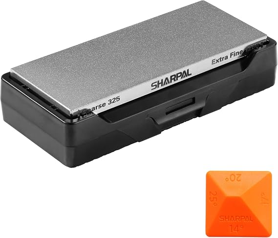 SHARPAL 156N Diamond Whetstone Knife Sharpener with Storage Base