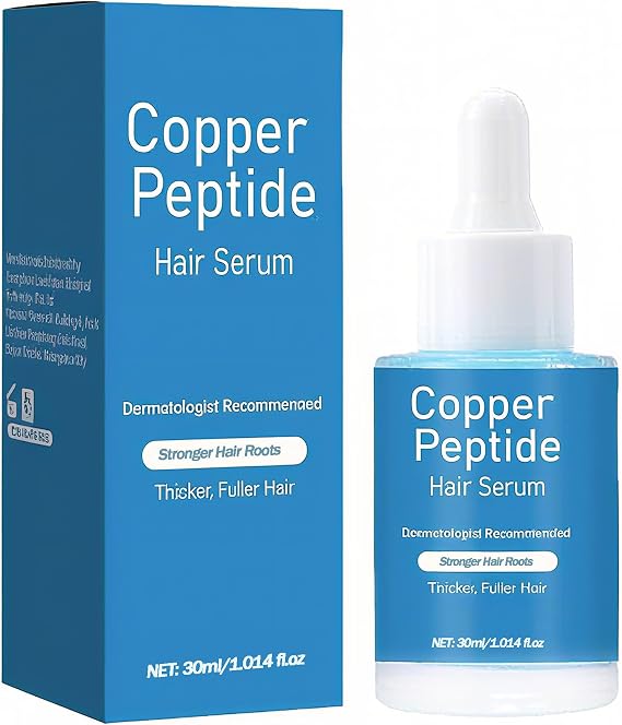 Copper Peptide Hair Serum Growth, Hair Serum for Hair Growth, Strengthens & Thickens Thin, Dry, Promotes Hair Regrowth, Nourishing Scalp for Women & Men