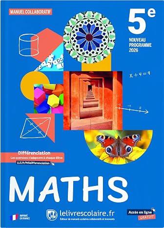 Mathématiques 5e: Manuel